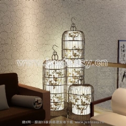 鸟笼灯3d模型下载[id:<em>54271</em>]_建E模型网_建E网