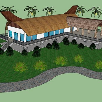 黎族船型屋居住建筑