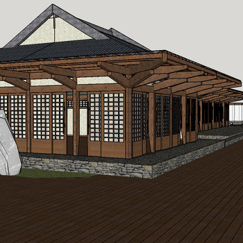 日式木屋su模型