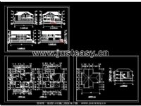 二层别墅建筑图cad图纸下载[id:477]