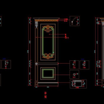 整木家居 护墙板搭配cad图库_cad全套设计图下载_cad