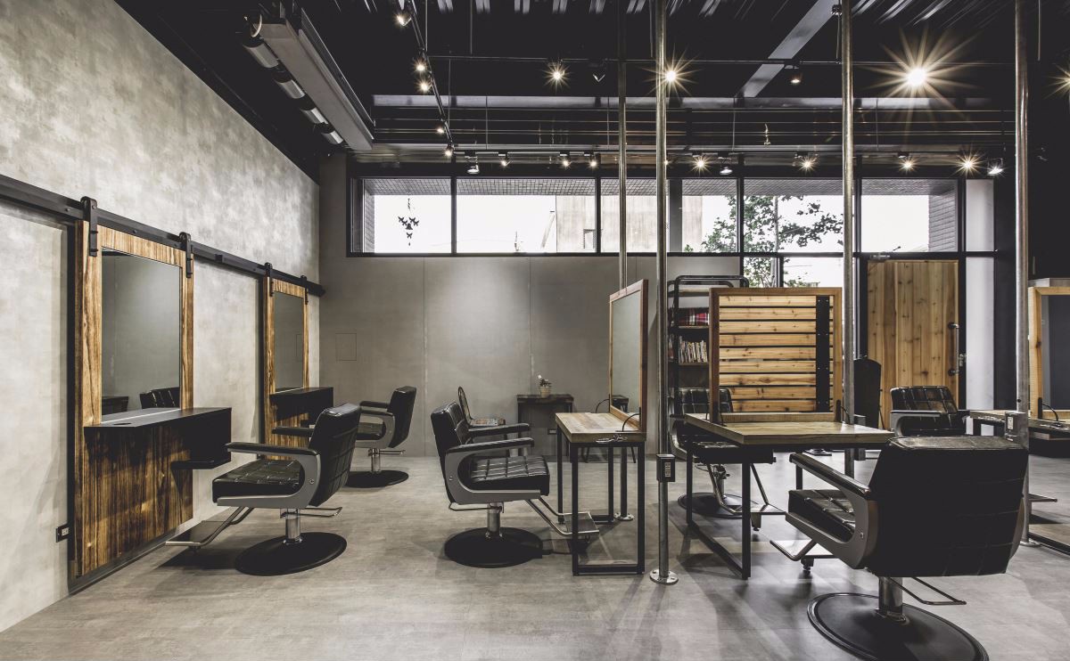 85㎡日式工业风发廊 凝聚质朴温暖的时髦能量工业风日式美容养生-发现世界优质案例