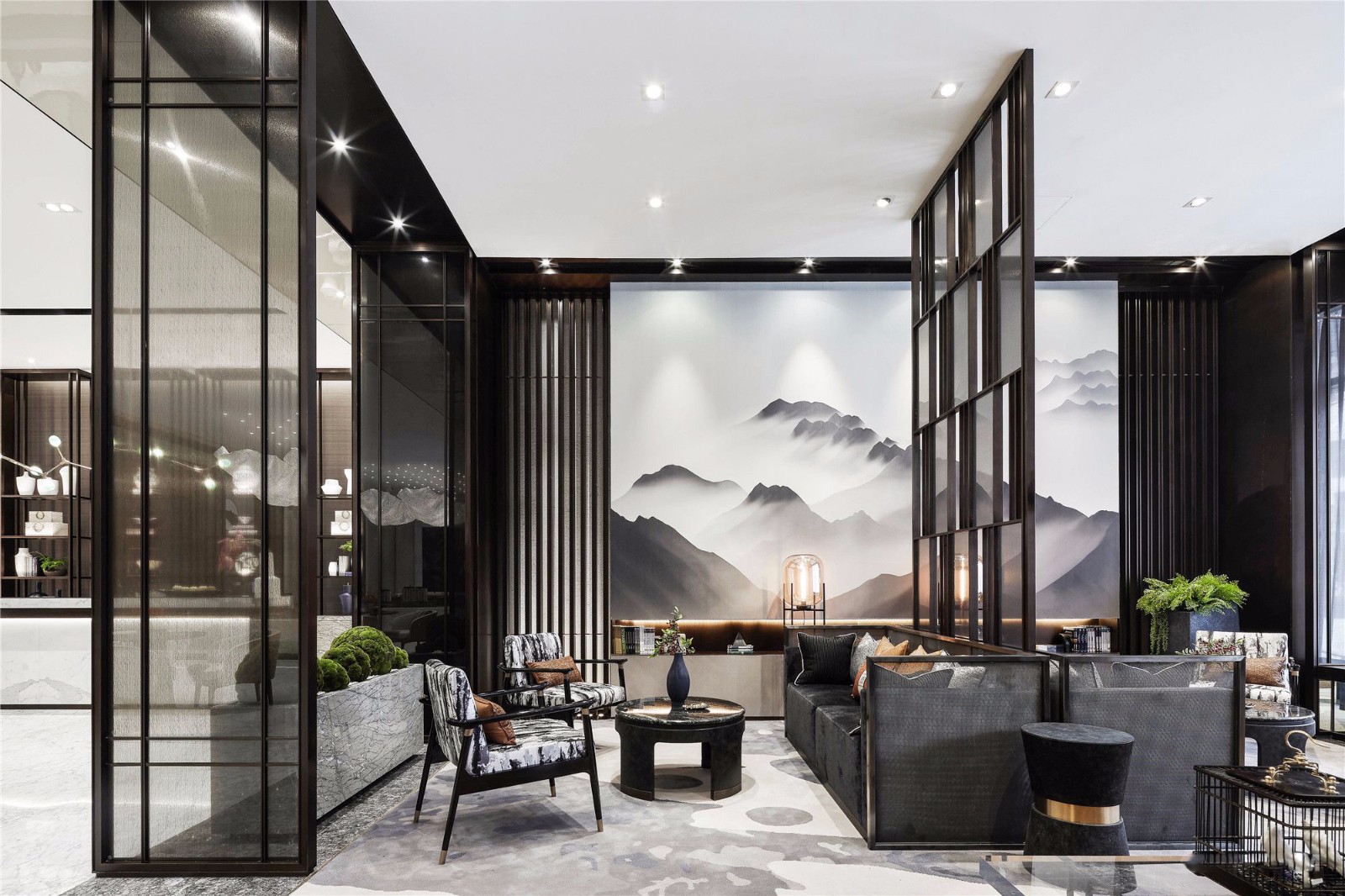 龙湖·天琅营销中心新中式现代售楼处-发现世