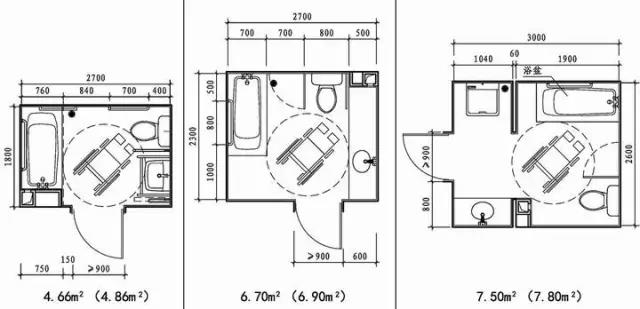 无障碍卫生间平面图