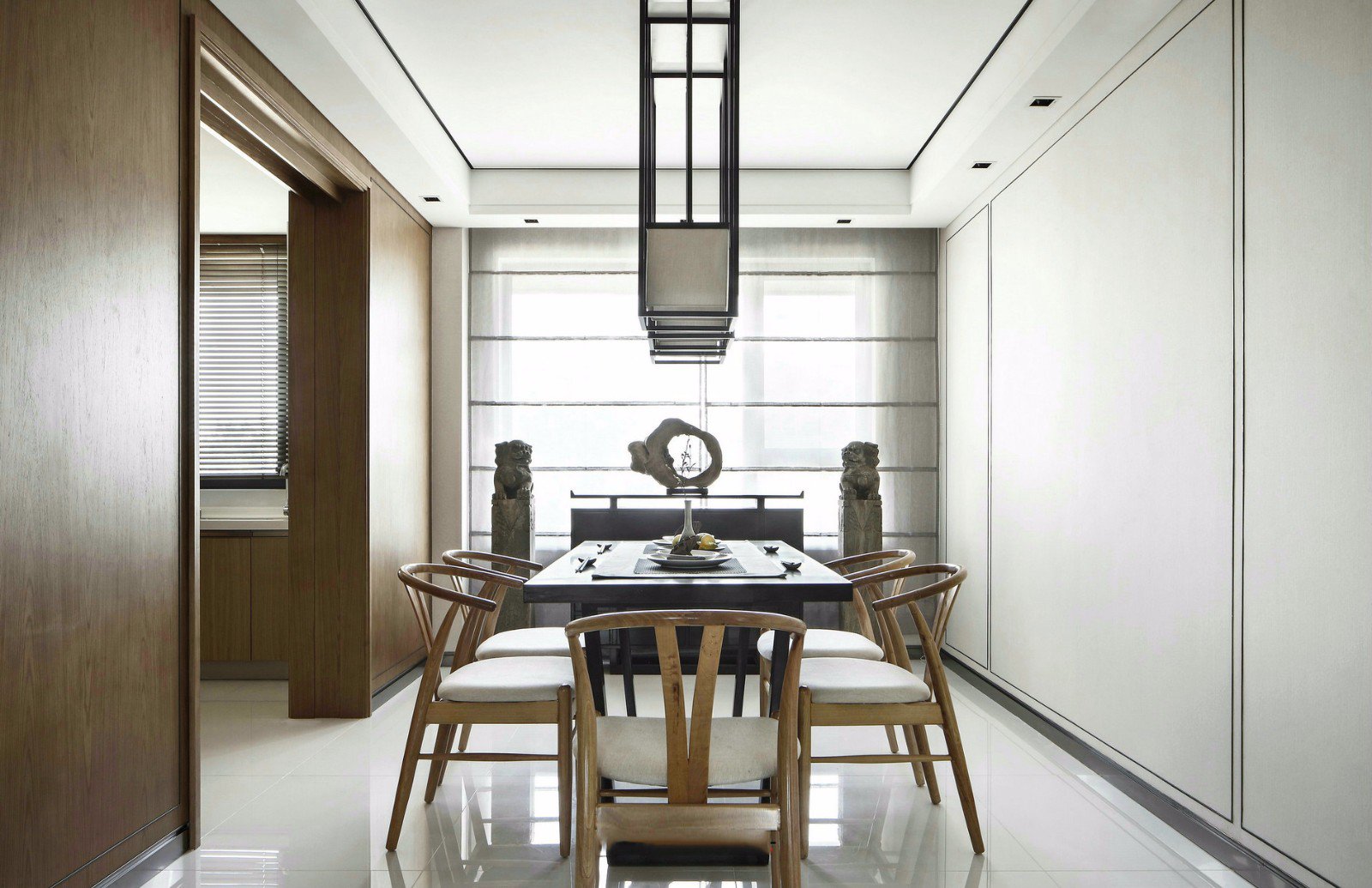 太谷设计 | 西溪花园A1样板房新中式样板间-发