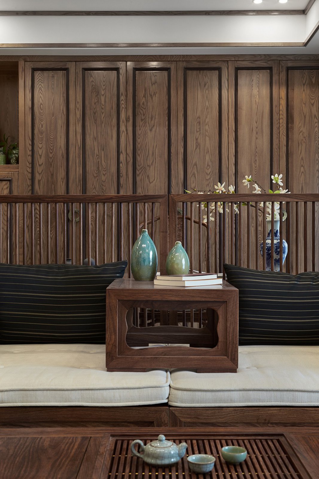 160㎡浙江绿城南明园住宅设计新中式中式普通