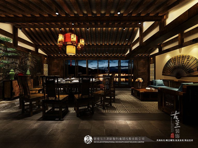 火锅店装修设计图大全 1533694267382619.jpg!766x2000