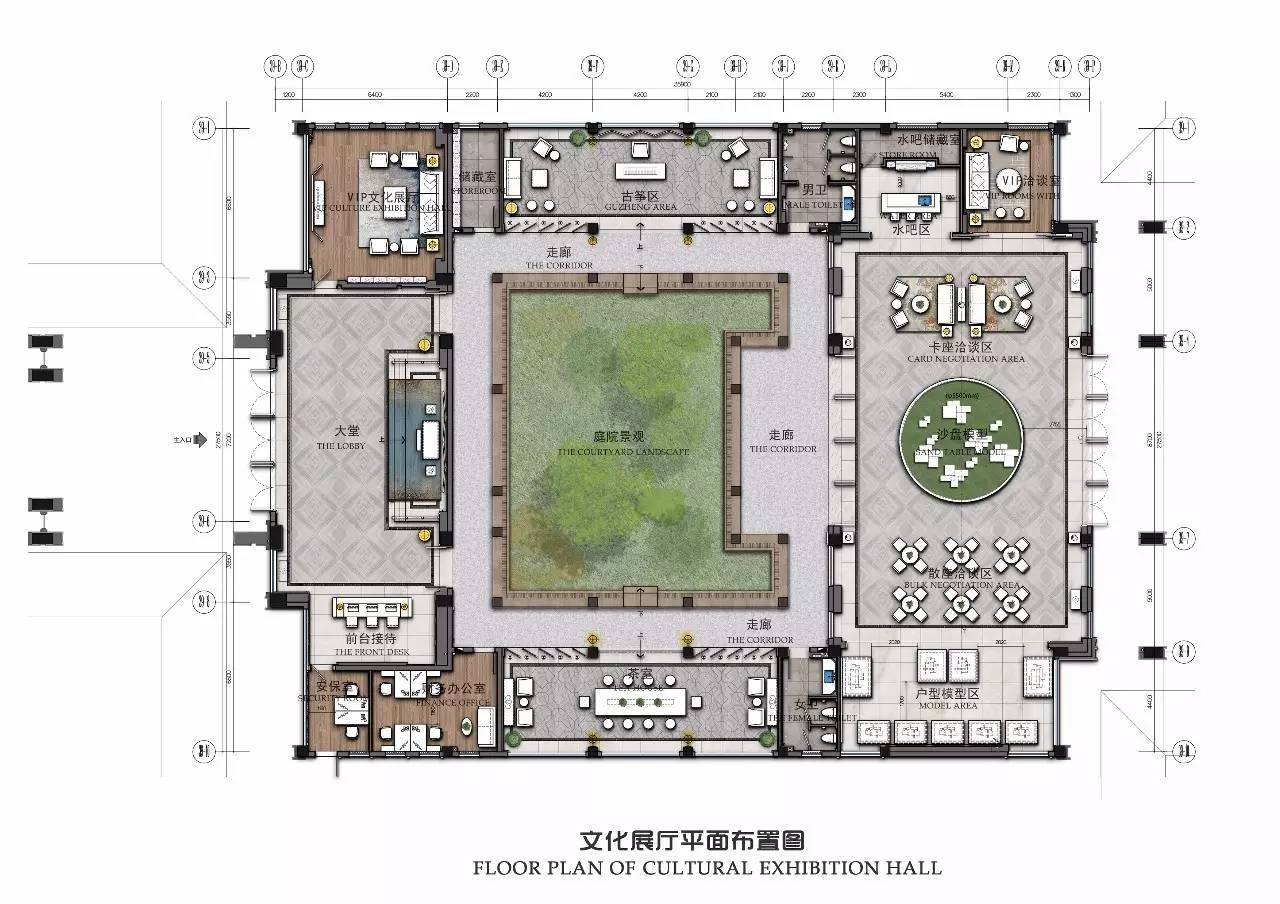 平面图在此椭圆中,在庭院式项目下绘制人流参观流线是设计师2016ps布局引导怎么版本图片