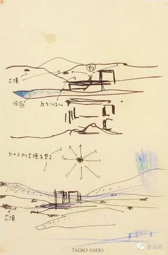 大师手稿:安藤忠雄15个建筑作品设计草图