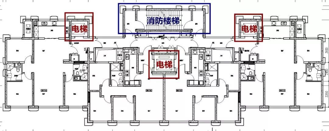不同于传统的户型定位101平米独立电梯入户