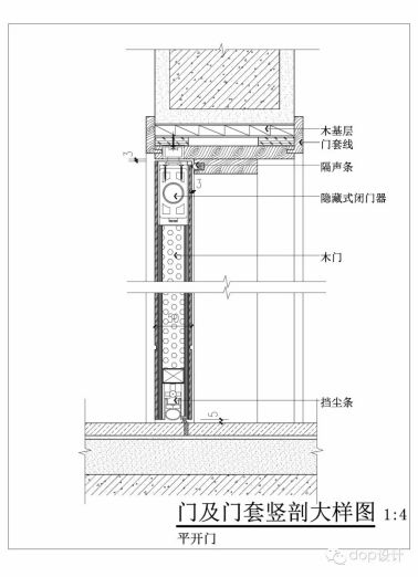 3种常见木门和门套的做法及五金构造