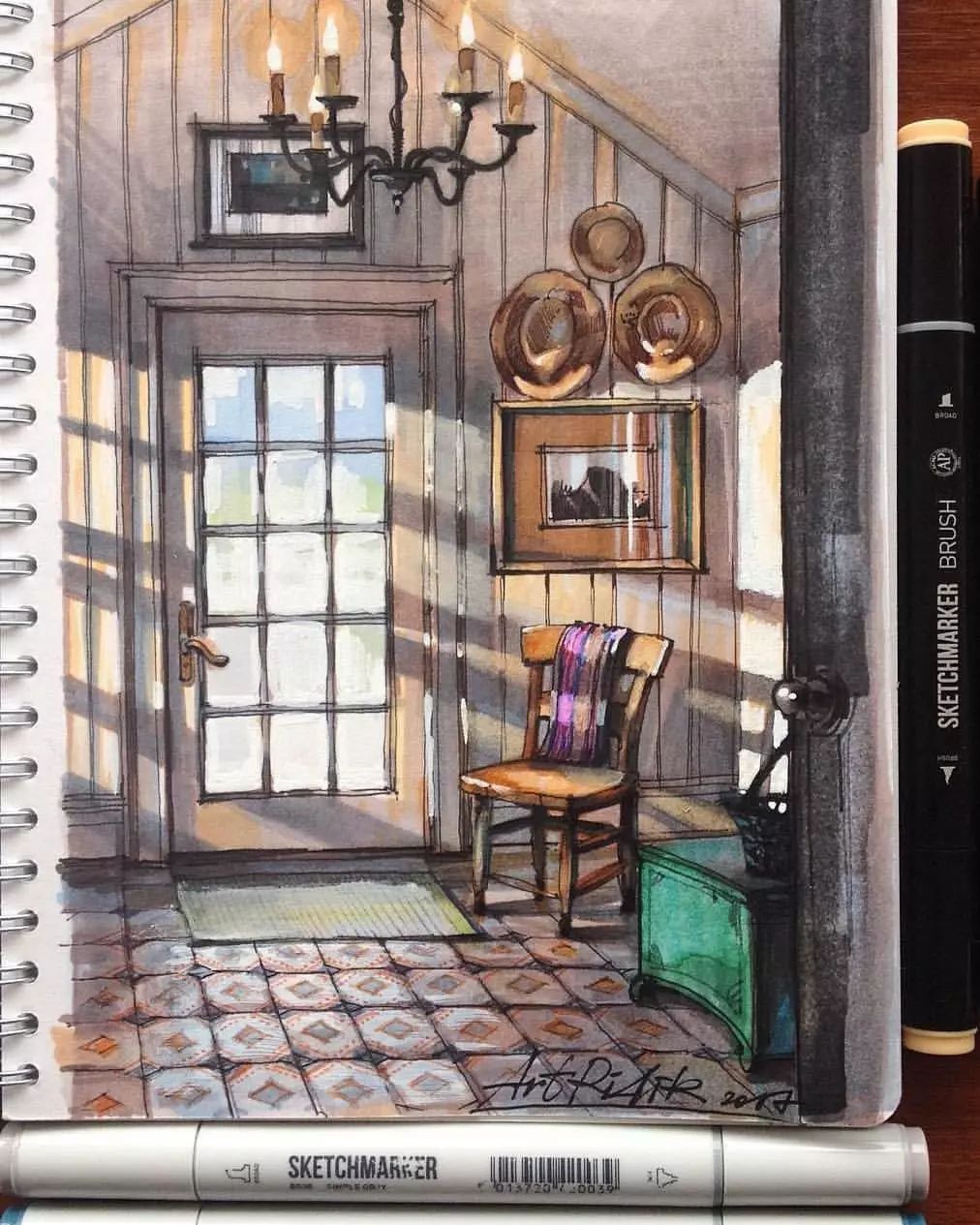 欣赏一波优秀马克笔手绘作品