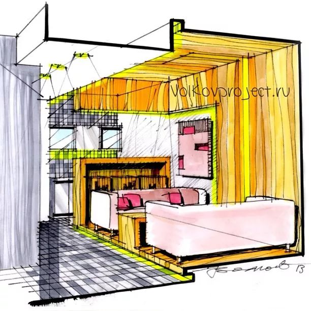 手绘马克笔设计表现欣赏!