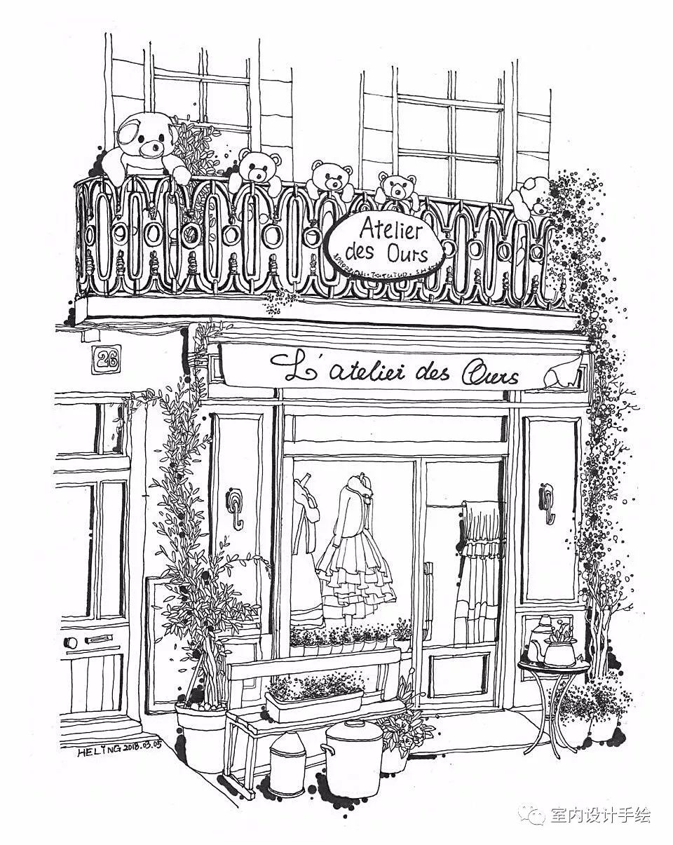 工程图 简笔画 平面图 手绘 线稿 960_1205 竖版 竖屏