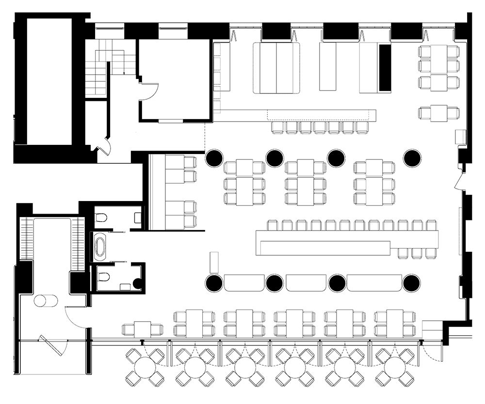 200平方餐厅设计平面图,200平餐饮空间平面图 这4个主题餐厅,天花板设计的太夸张了