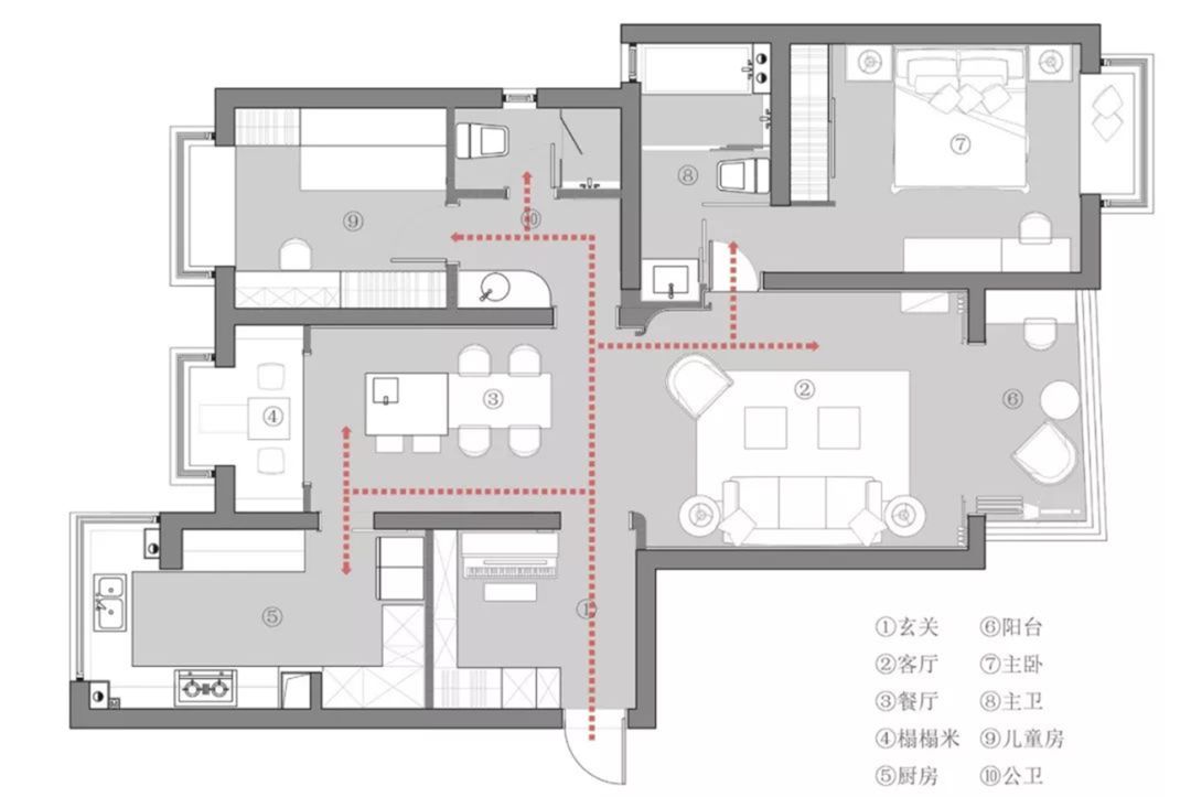 先生喜欢烹饪,希望厨房宽敞好用,女儿爱弹琴爱跳舞