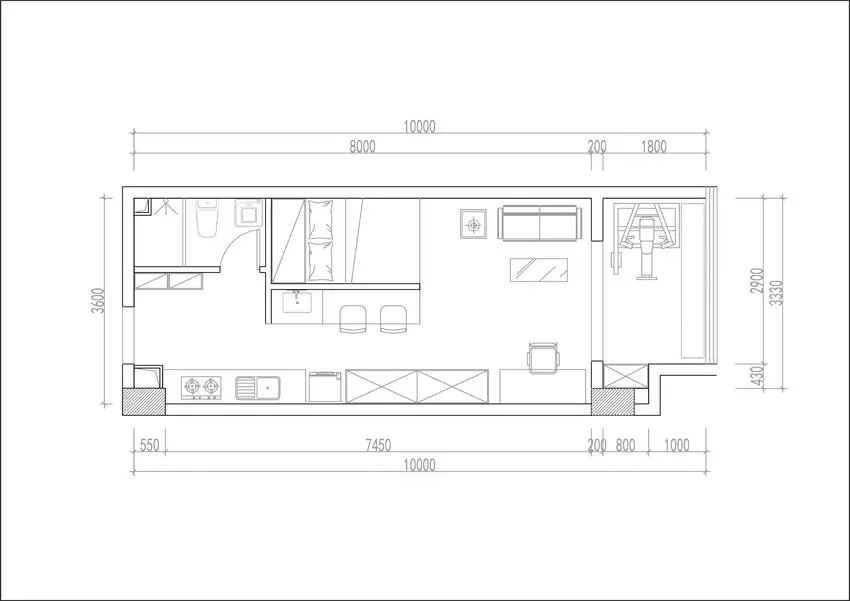 40平米单身公寓的10种布局方案