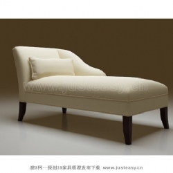 现代贵妃椅3d模型