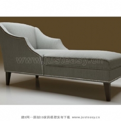 现代贵妃椅3d模型