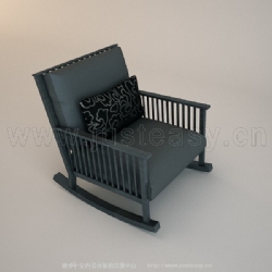 驰道现代摇椅3d模型