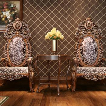 欧式古典奢华雕花椅子