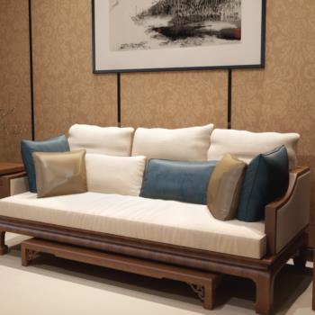中式双人沙发3d模型