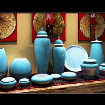 现代中式陶瓷罐组合