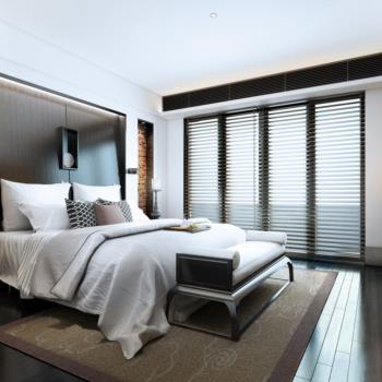 新中式卧室 新中式床具3d模型