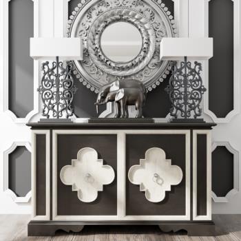 新古典装饰柜子组合3d模型