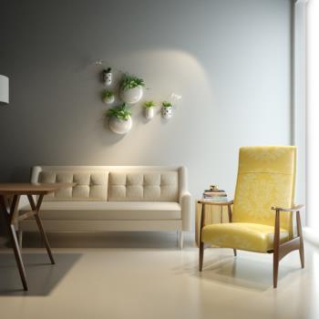 现代沙发茶几椅子组合3d模型