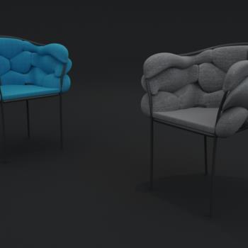 北欧云朵椅3d模型