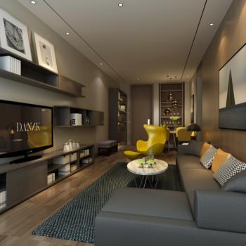 公寓式客厅3d模型