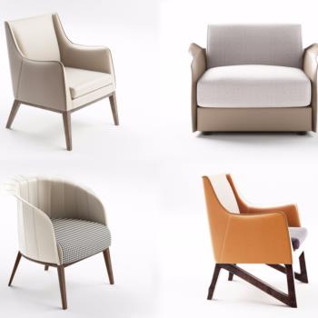 现代沙发椅子组合
