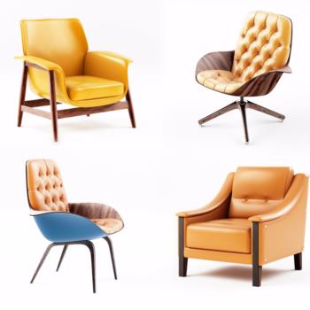 现代沙发椅子组合