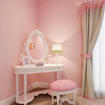 粉红色欧式卡哇伊公主房，女儿房，梳妆桌椅组合