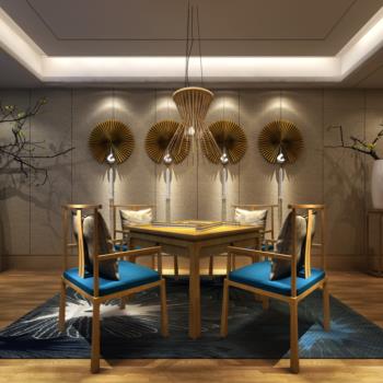 现代新中式麻将桌 麻将桌