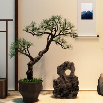 新中式植物假山石组合3d模型