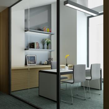 现代办公室桌椅3d模型