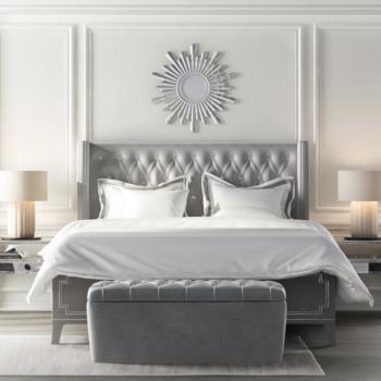 现代美式卧室床具