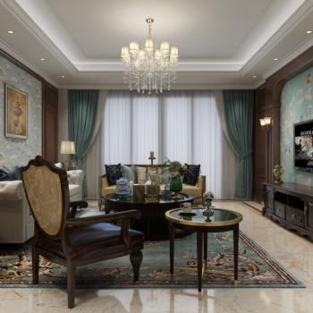 古典欧式奢华客厅3d模型