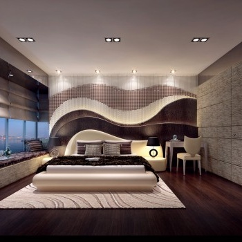 现代港式卧室3d模型