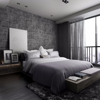 唐忠汉 现代卧室3d模型