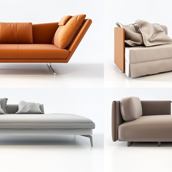 意大利 FLEXFORM 现代沙发组合3d模型