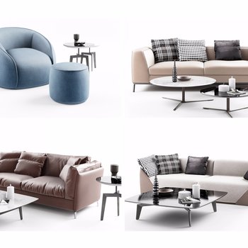 意大利 ALIVAR 现代沙发组合3d模型