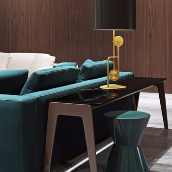 意大利 米洛提 minotti 现代沙发台灯案几组合