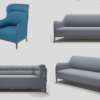 U+提香系列现代 新中式沙发组合