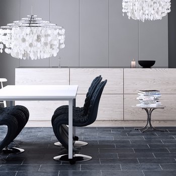 丹麦 现代餐桌椅组合