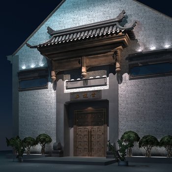 中式古建筑门头
