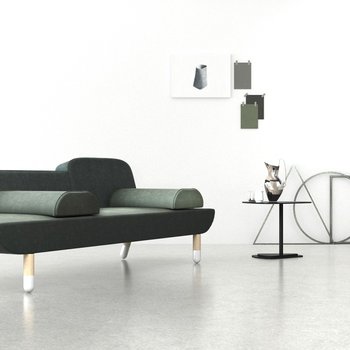 丹麦 Erik Jorgensen 现代沙发落地灯 3d模型