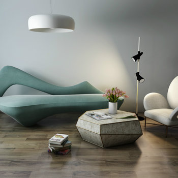 现代异形沙发组合